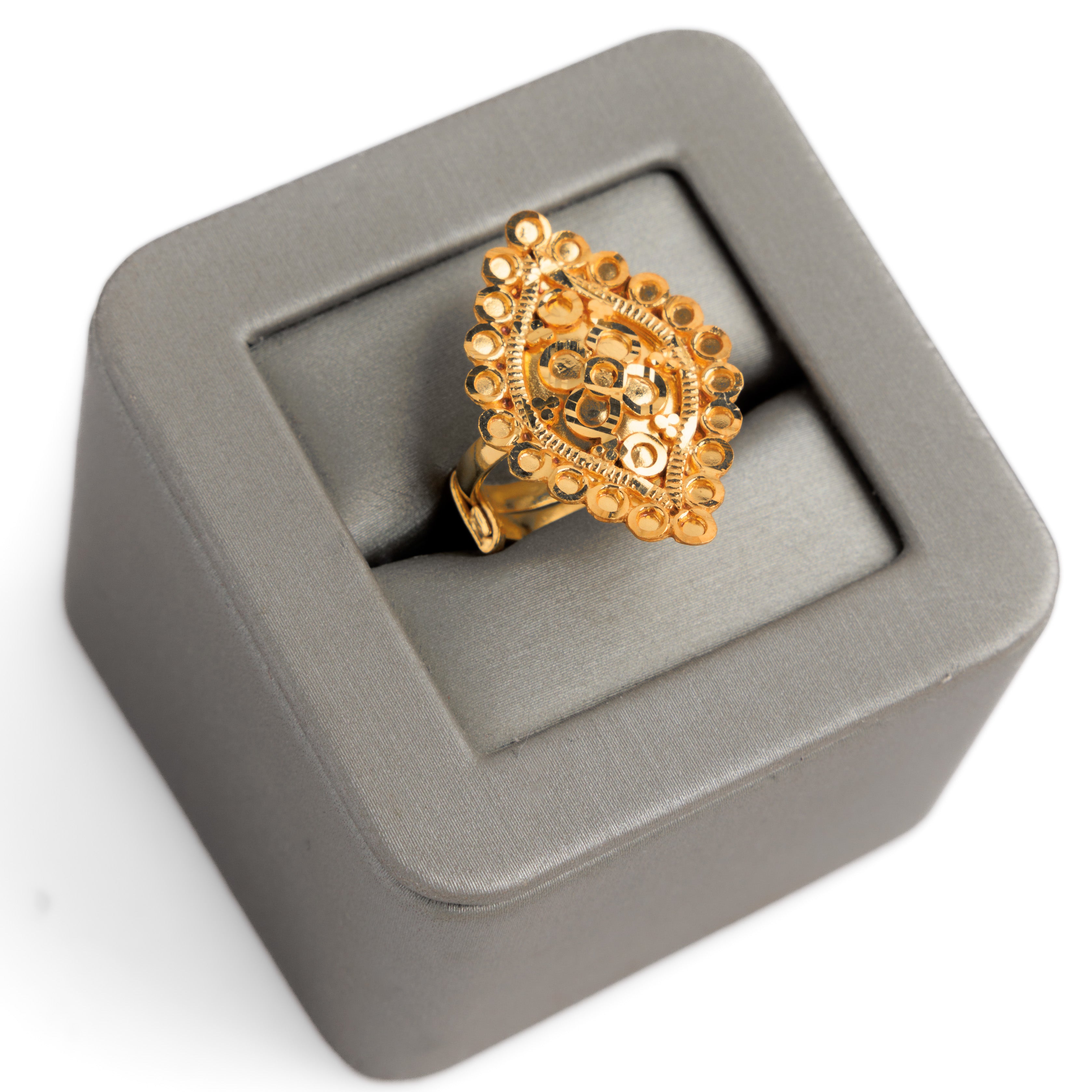 الخاتم التقليدي (D59) - Silver 925 و Gold Plated