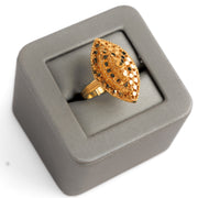 الخاتم التقليدي (D53) - Silver 925 و Gold Plated