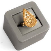الخاتم التقليدي (D77) - Silver 925 و Gold Plated