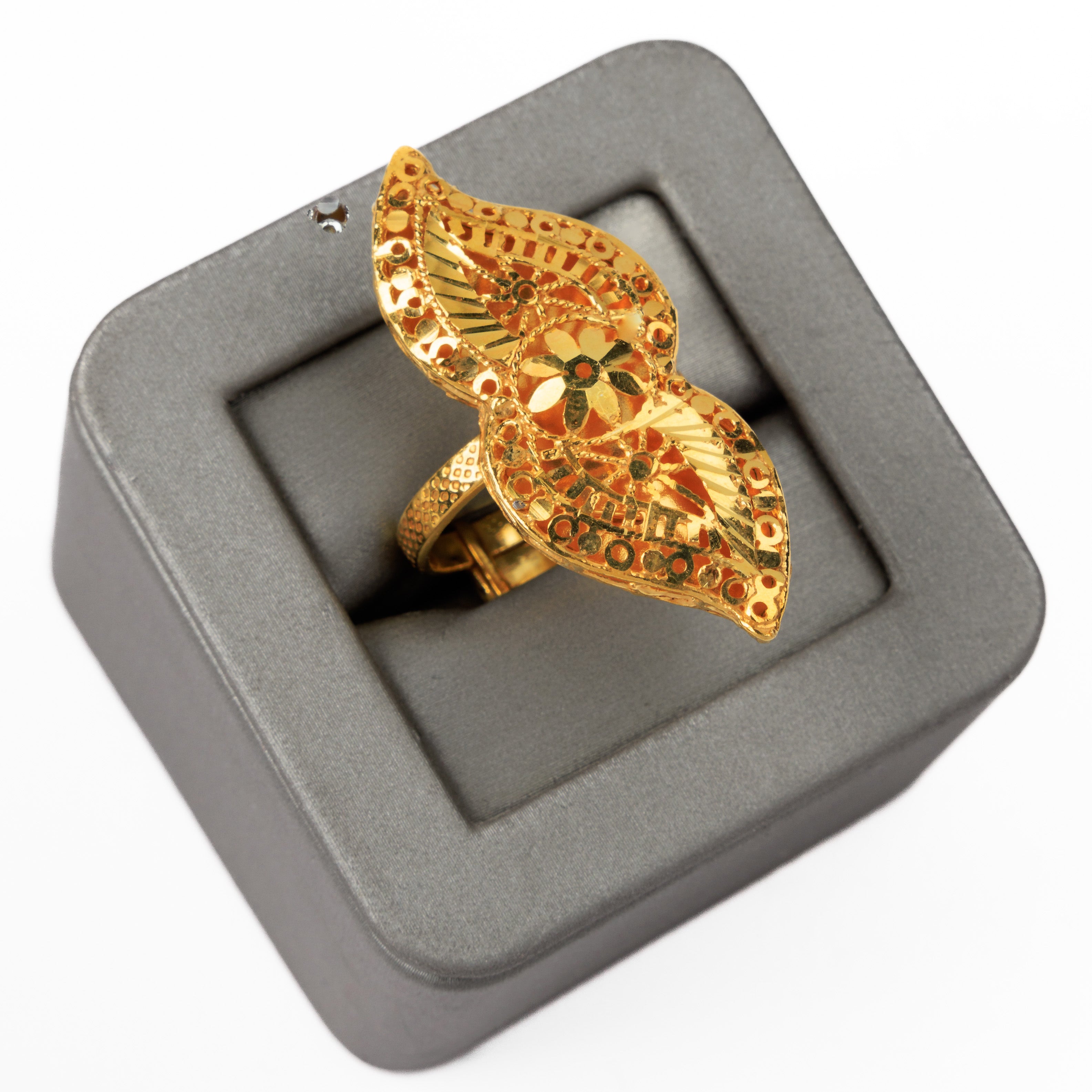 الخاتم التقليدي (D119) - Silver 925 و Gold Plated