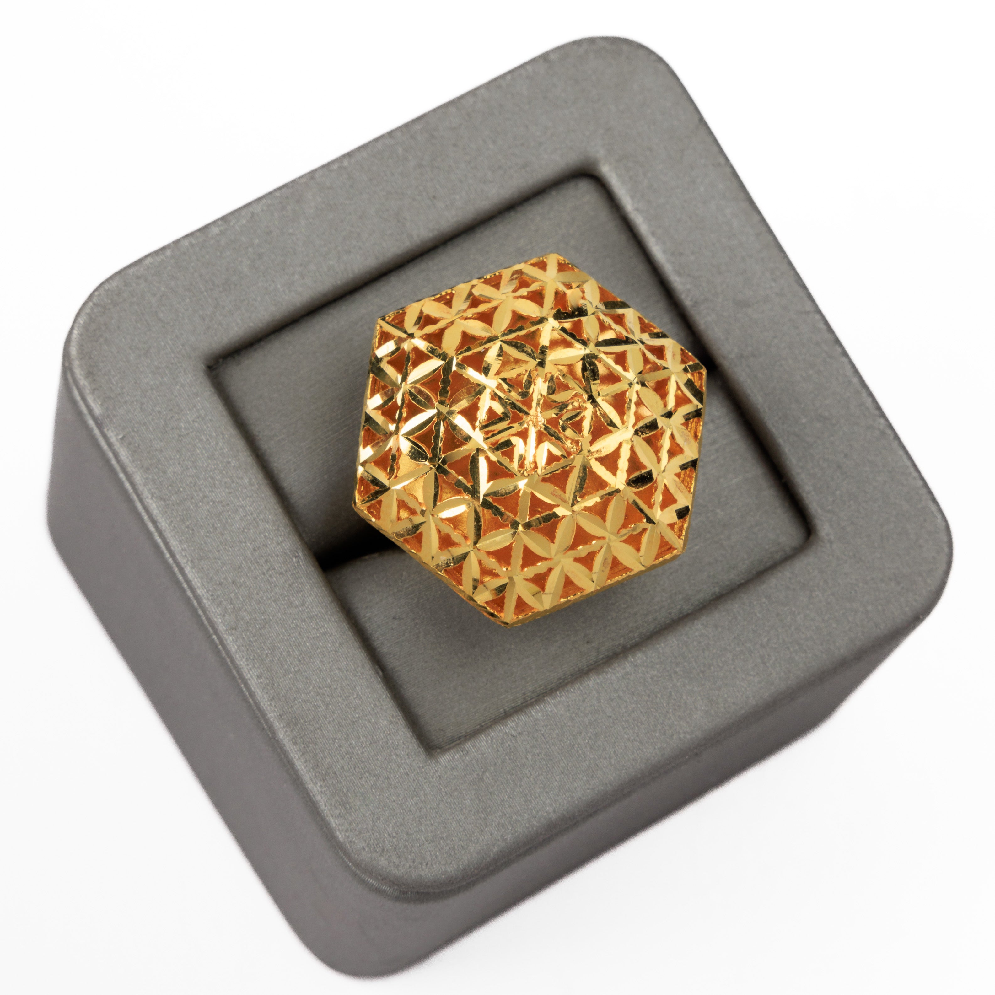 الخاتم التقليدي (108) - Silver 925 و Gold Plated