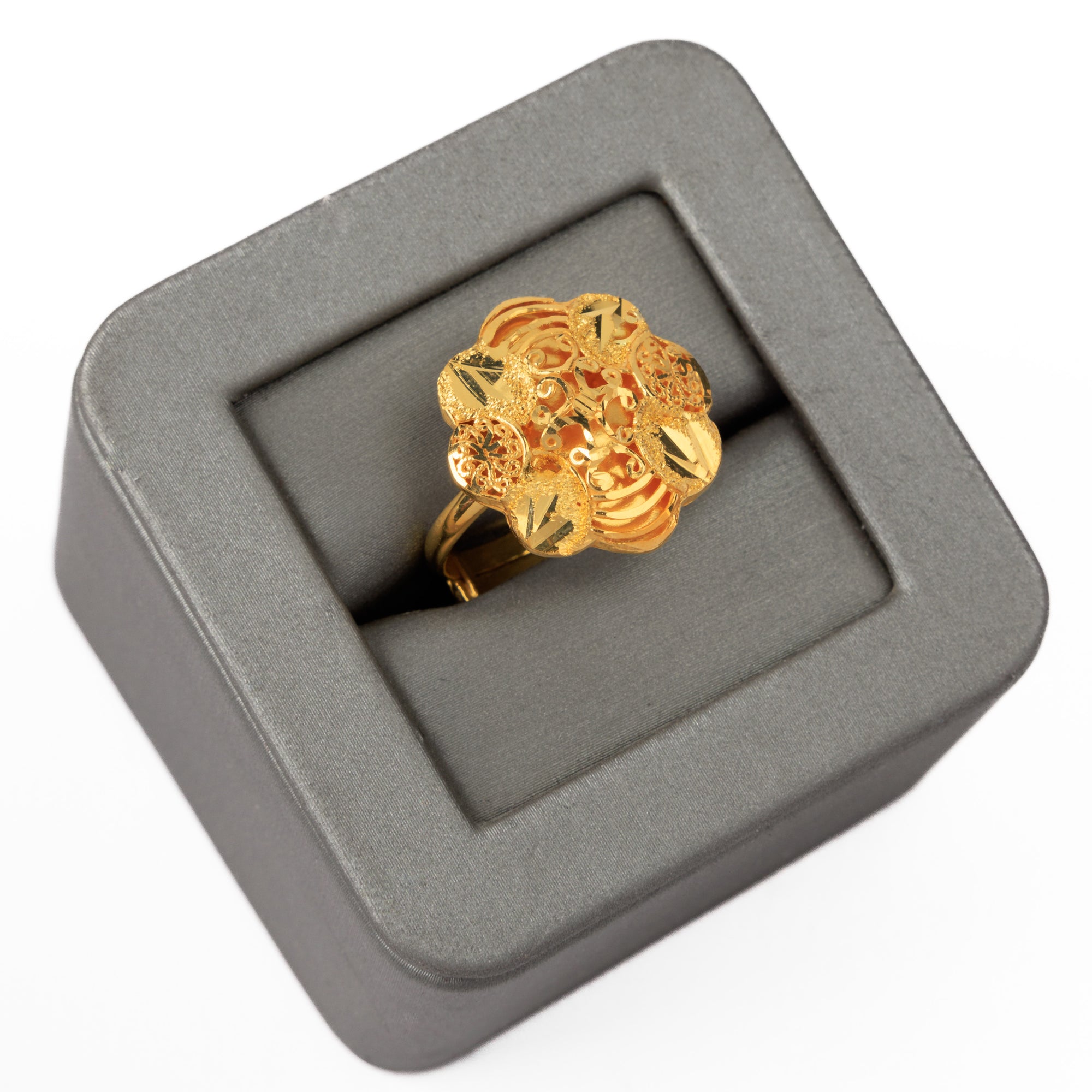 Traditional Ring (105) - Silver 925 & Gold Plated