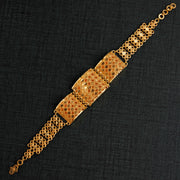 سوار التصميم المربع (D1) - Silver 925 و Gold Plated