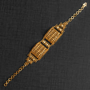 سوار التصميم المربع (D2) - Silver 925 و Gold Plated