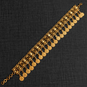 سوار العملة المعدنية (D5) -Silver 925 و Gold Plated