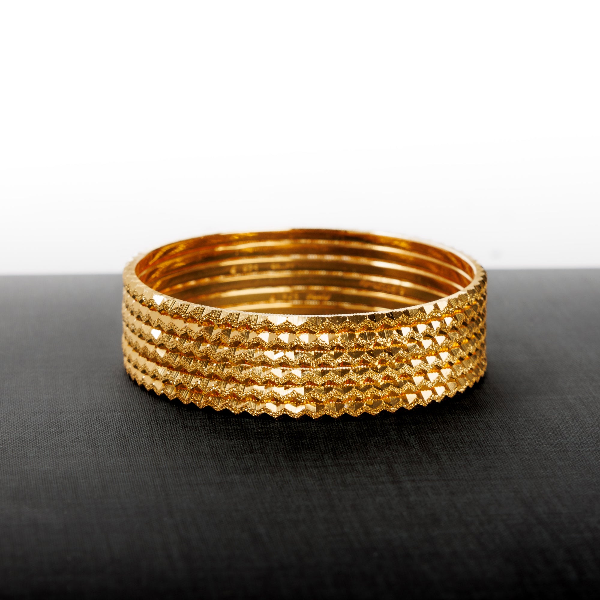 Laser Bangle (KD1) - Silver 925 & Gold Plated