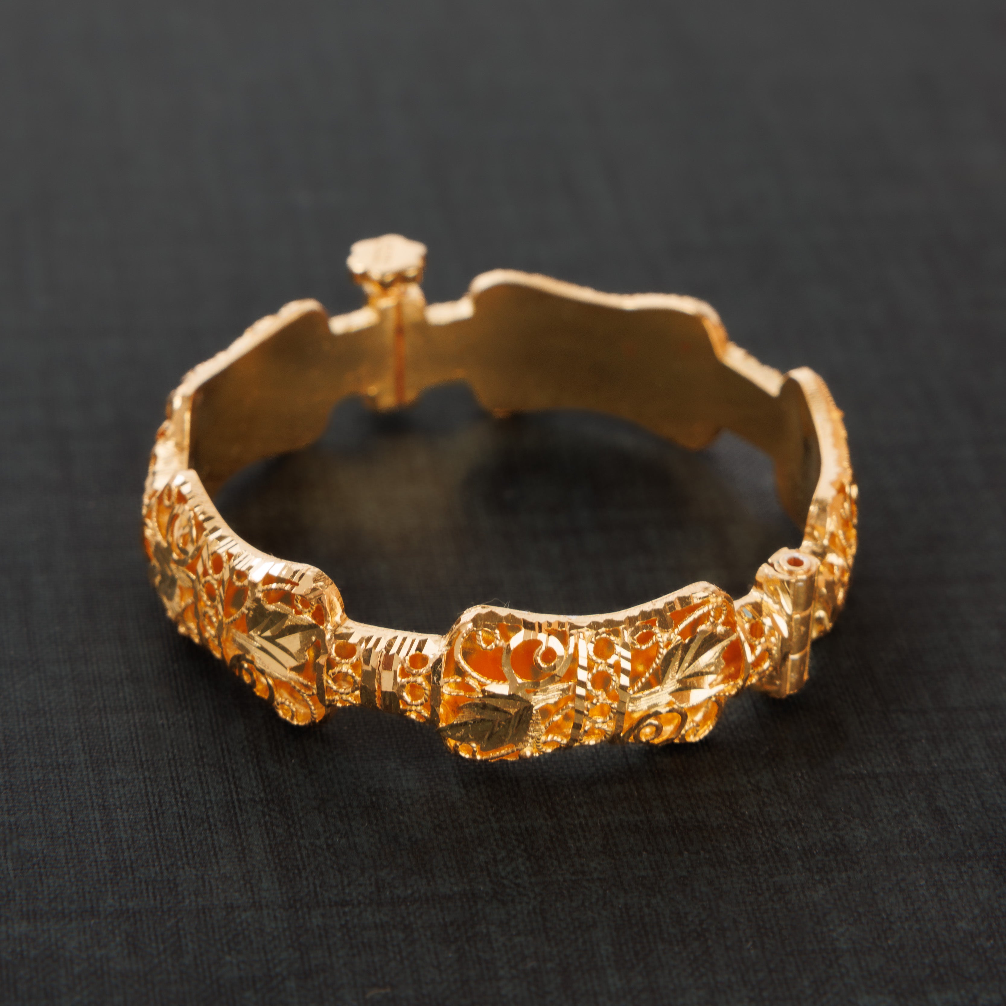 Kid's Casting Kada (D1) - 925 Silver & 24K Gold Plated