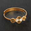 Flexible Child's Bangle (D2) - Silver 925 & Gold Plated