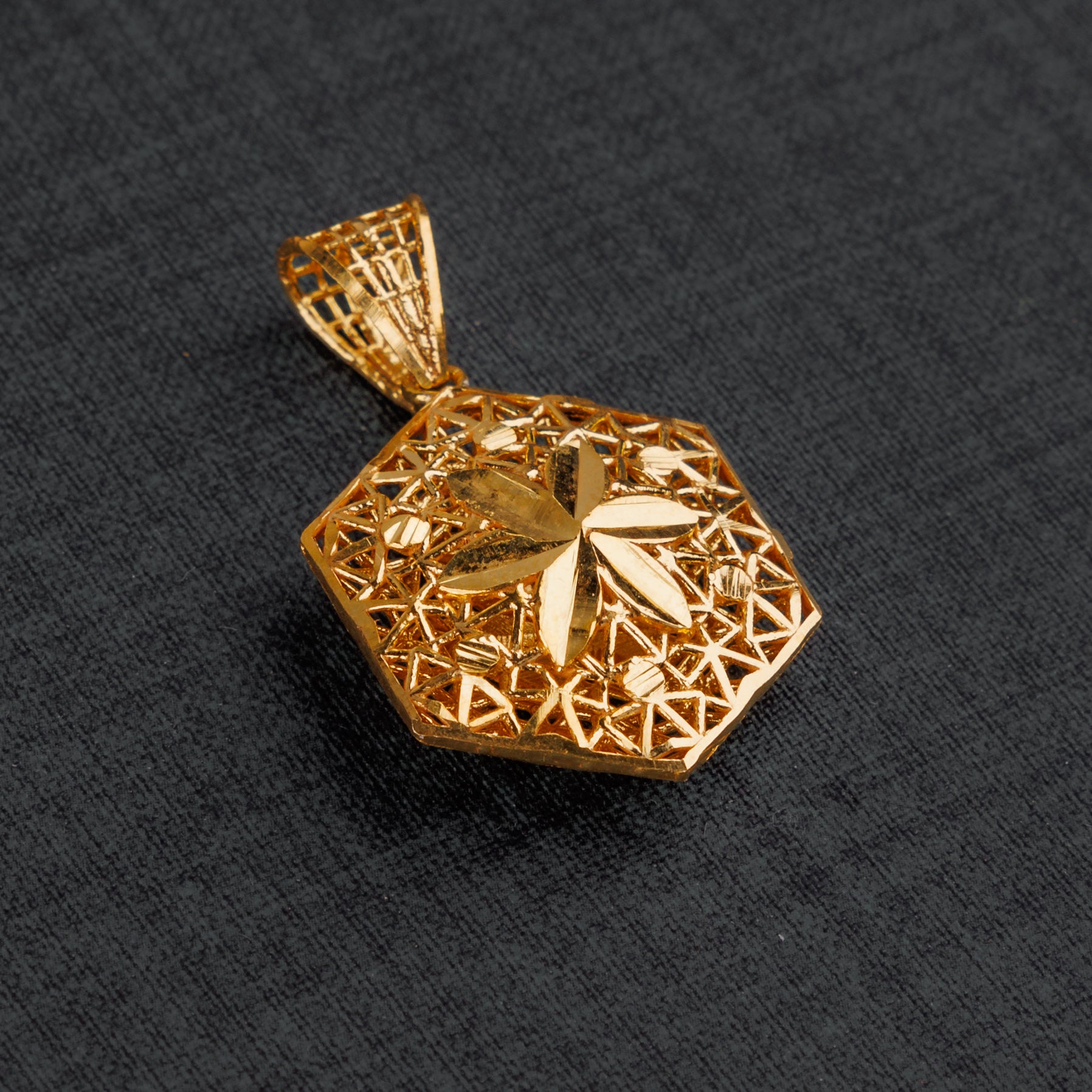 قلادة سداسية للأطفال - Silver 925 و Gold Plated