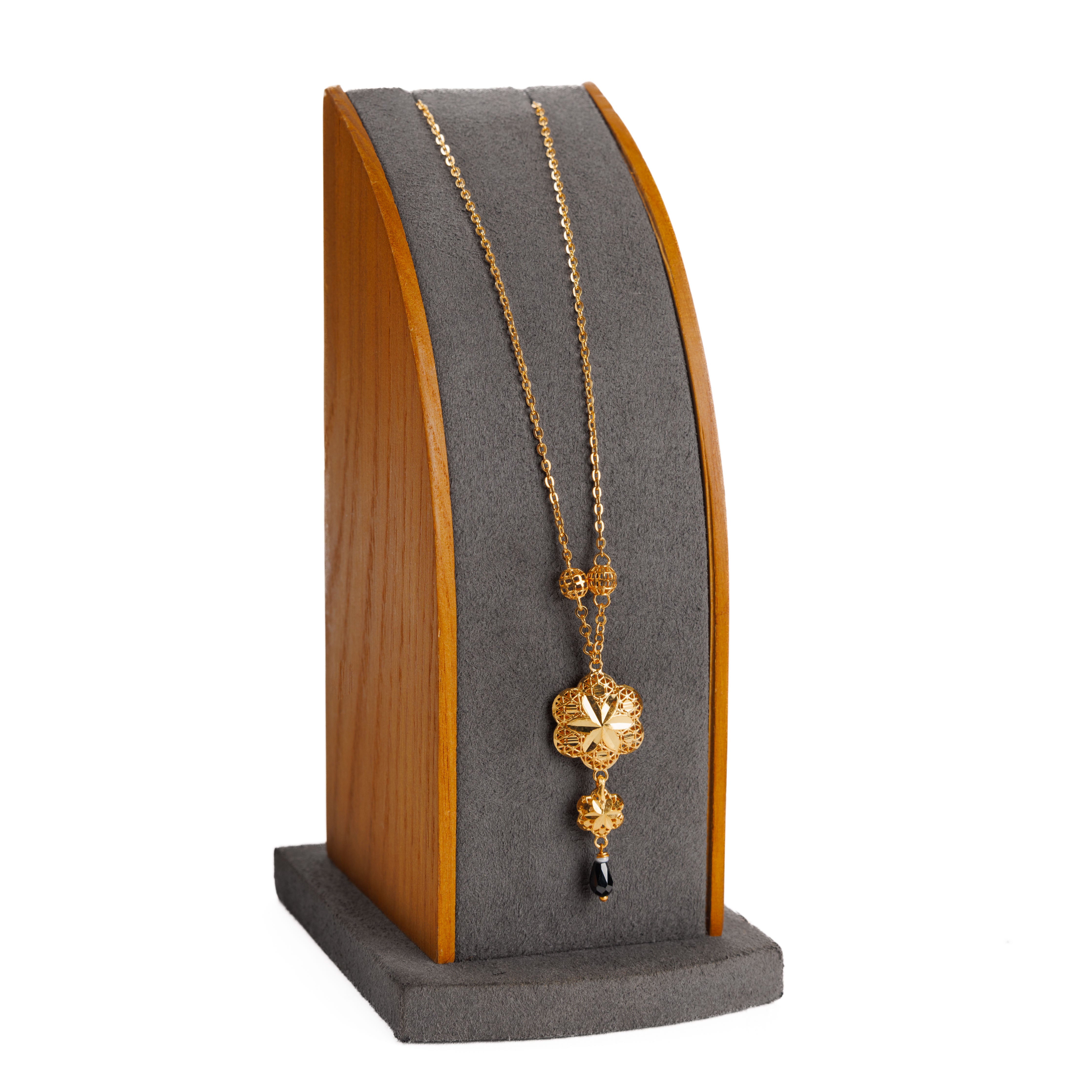 Kid's Double Clover Mala (Stone) - 925 Silver & 24K Gold Plated