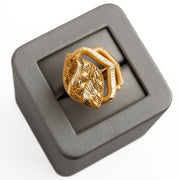 3D RP Rings (D35) - Silver 925 و Gold Plated