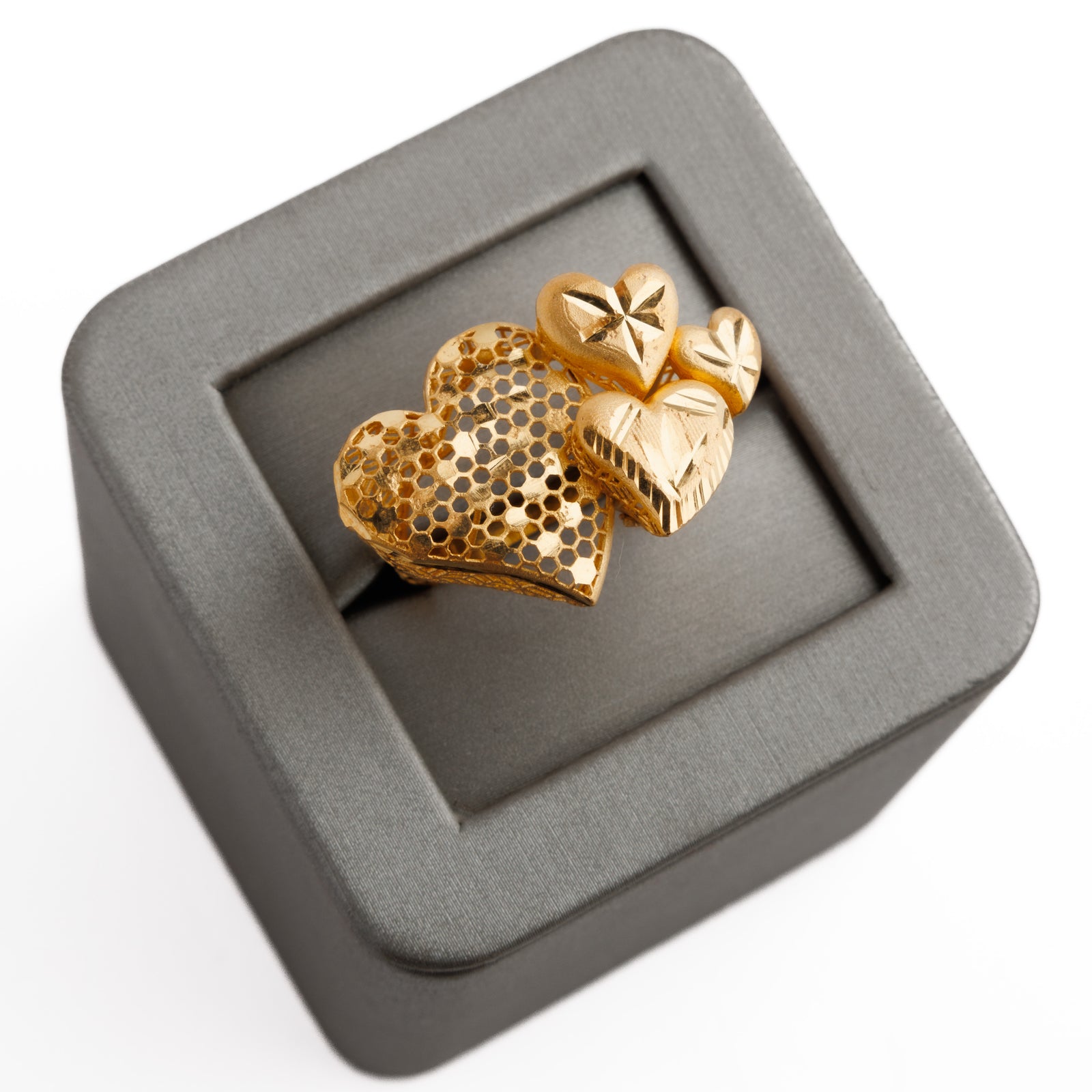 3D RP Rings (D68) - Silver 925 & Gold Plated