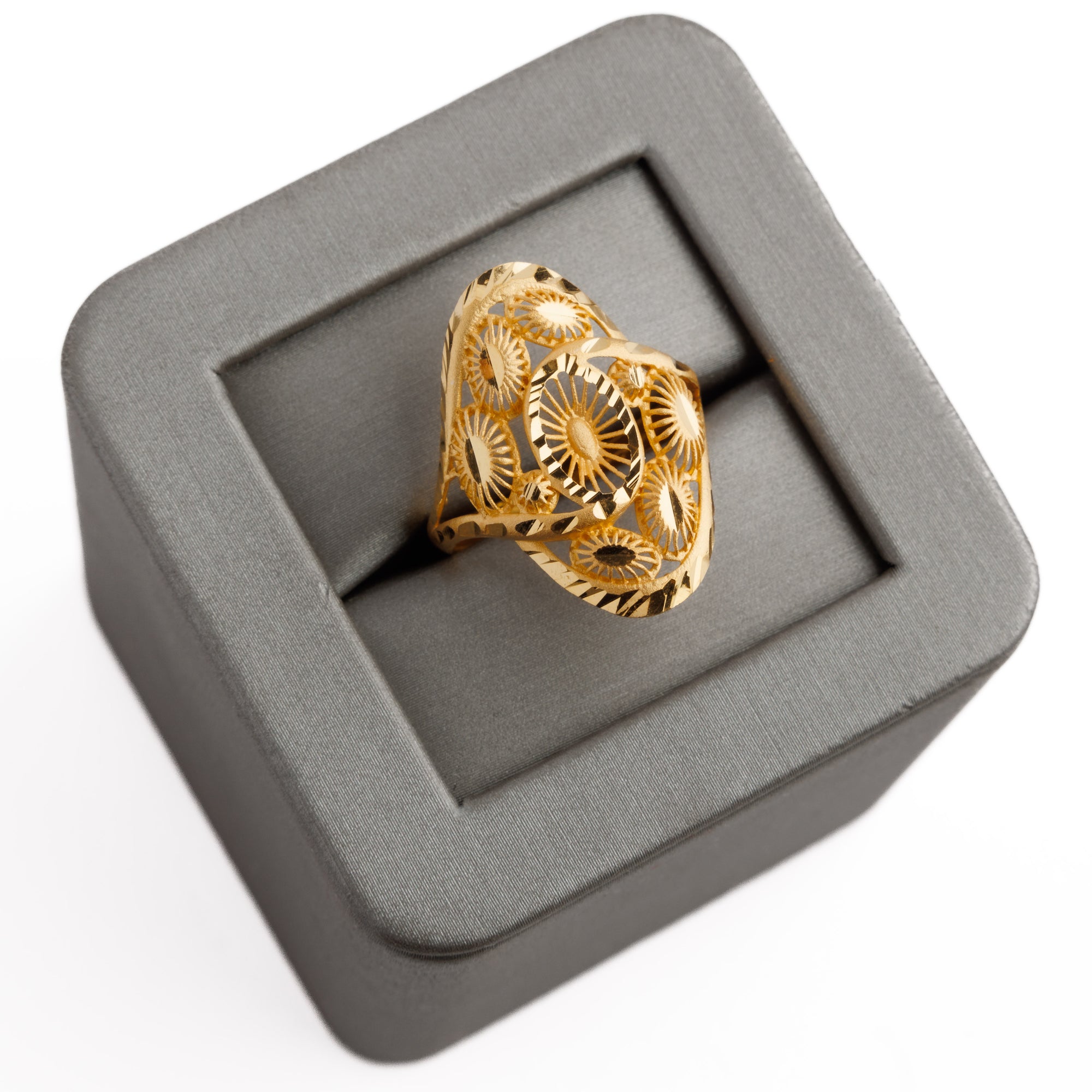 3D RP Rings (D58) - Silver 925 & Gold Plated