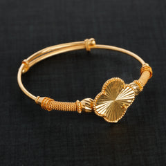 Kids Flex Bangle 6 - 925 Silver & 24K Gold Plated