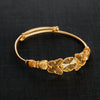 Flexible Child's Bangle (D17) - Silver 925 & Gold Plated