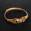 Flexible Child's Bangle (D26) - Silver 925 & Gold Plated