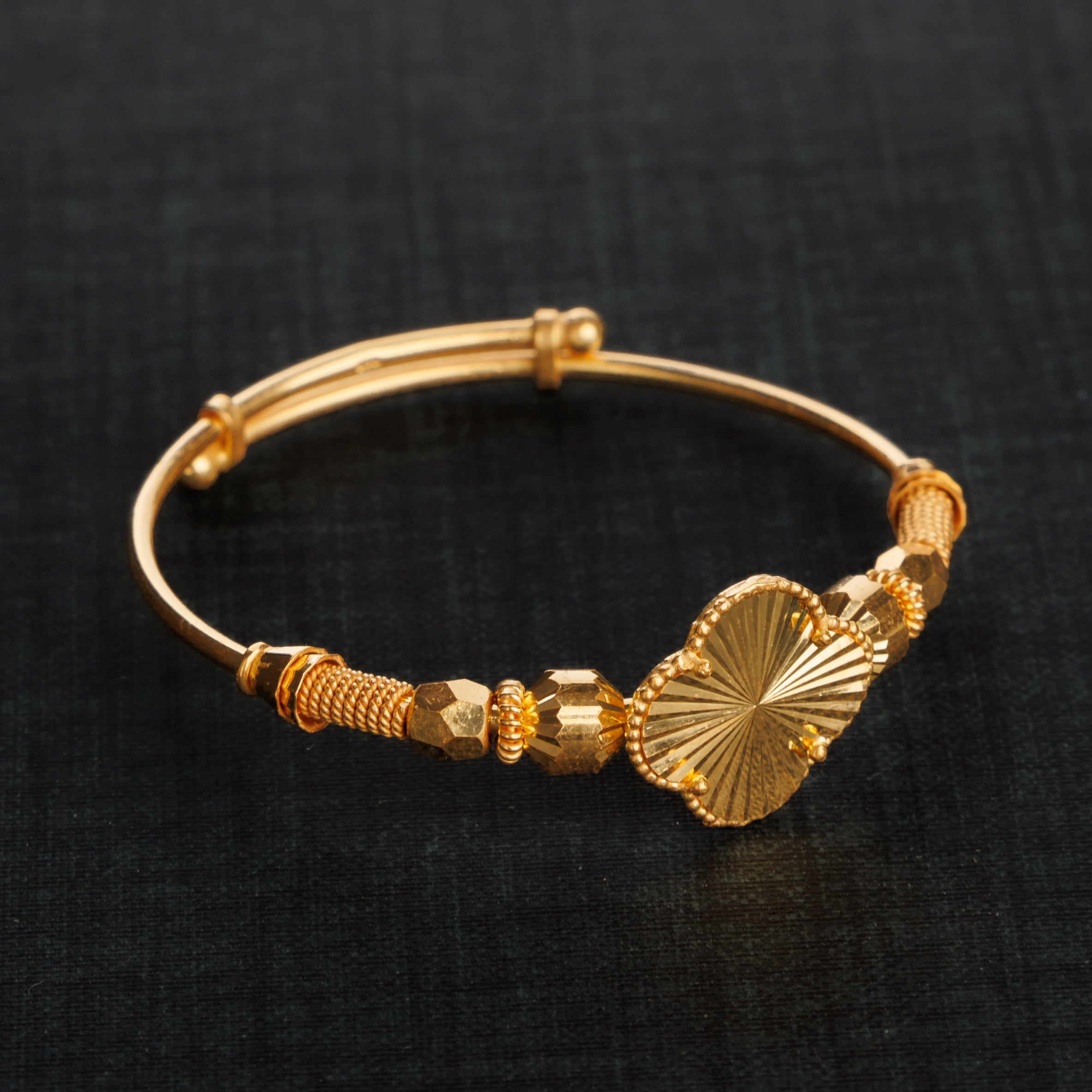 Bangle's الطفل المرن (D7) - Silver 925 و Gold Plated