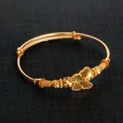 Bangle's الطفل المرن (D29) - Silver 925 و Gold Plated