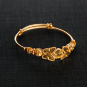 Bangle's Child المرن (D28) - Silver 925 و Gold Plated