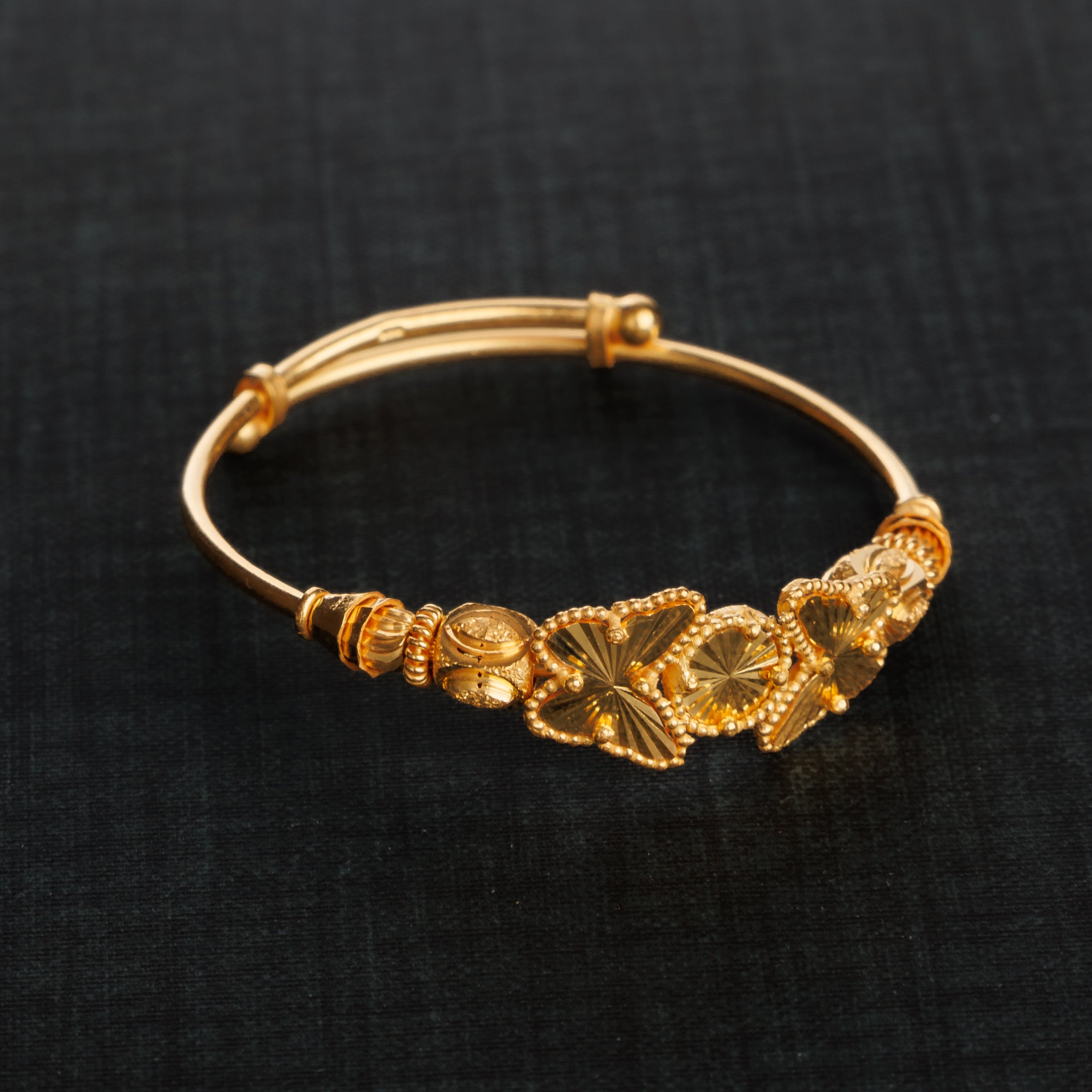 Bangle's Child المرن (D28) - Silver 925 و Gold Plated