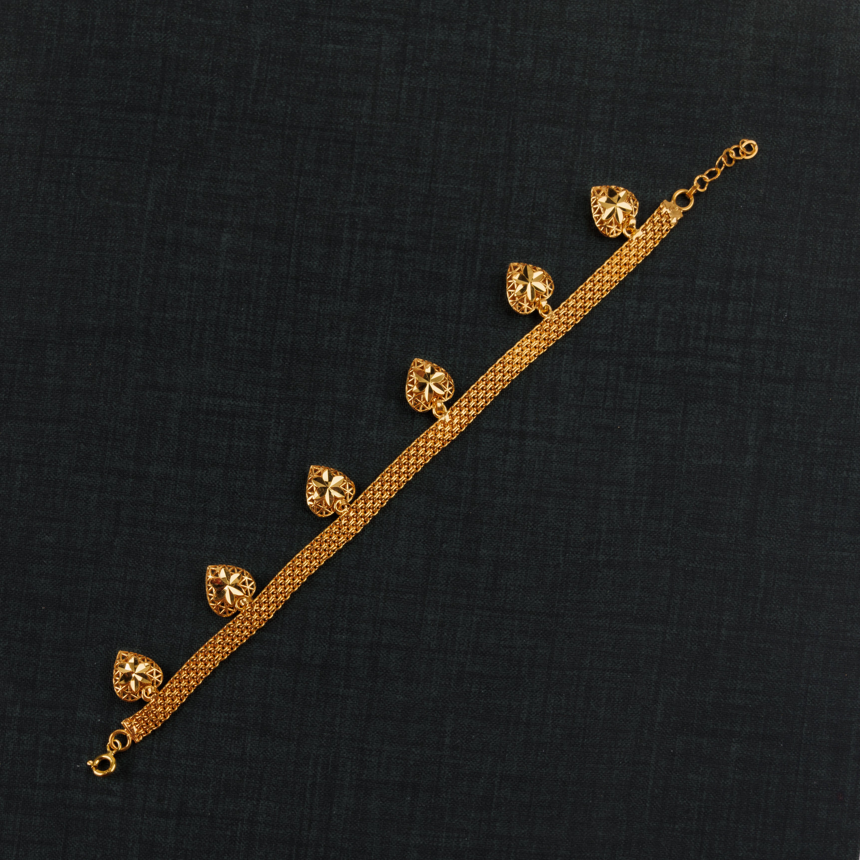 سوار القلب (D3) - Silver 925 و Gold Plated