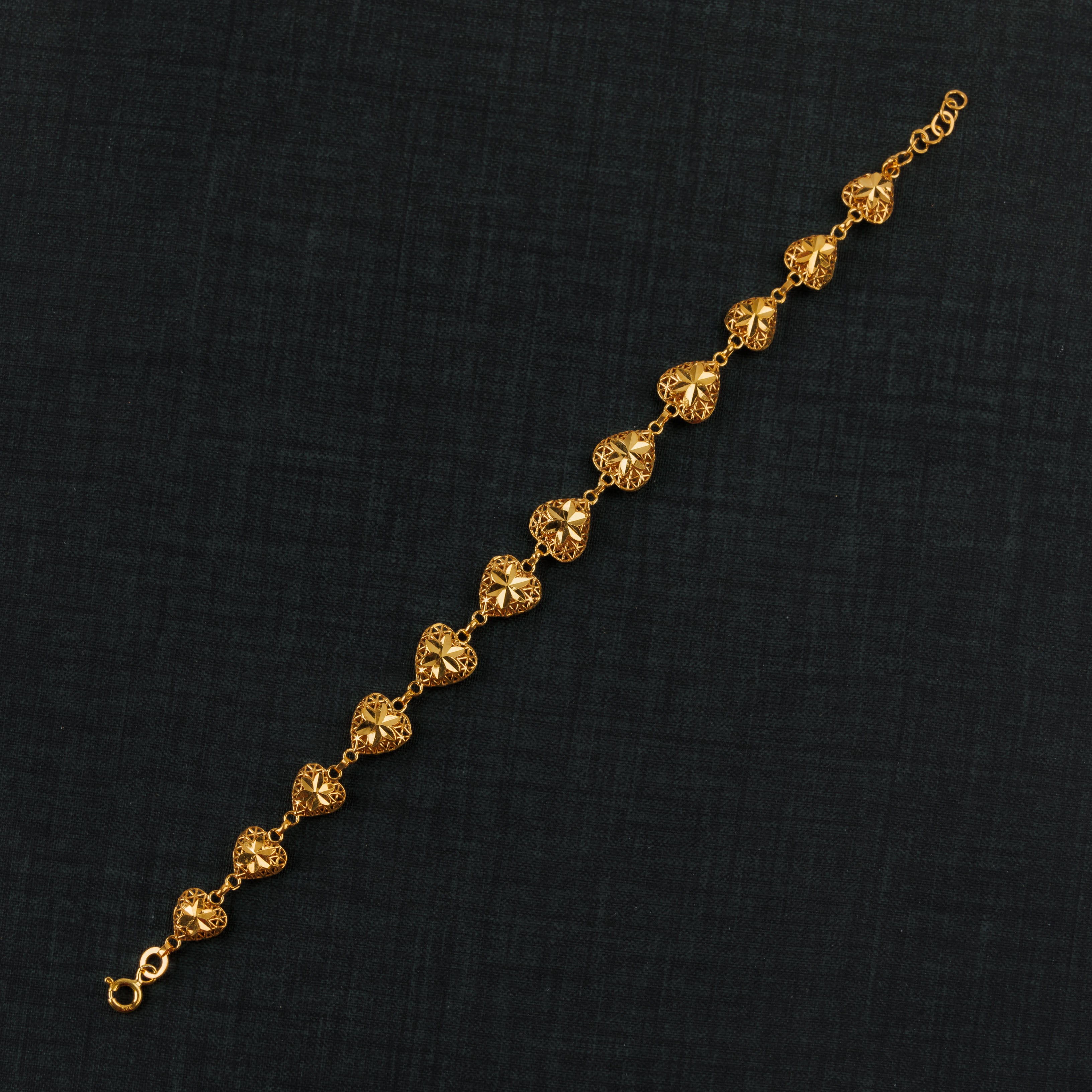 سوار القلب (D1) - Silver 925 و Gold Plated