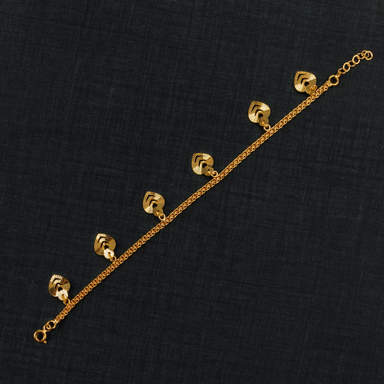 Heart Bracelet (D2) - Silver 925 & Gold Plated