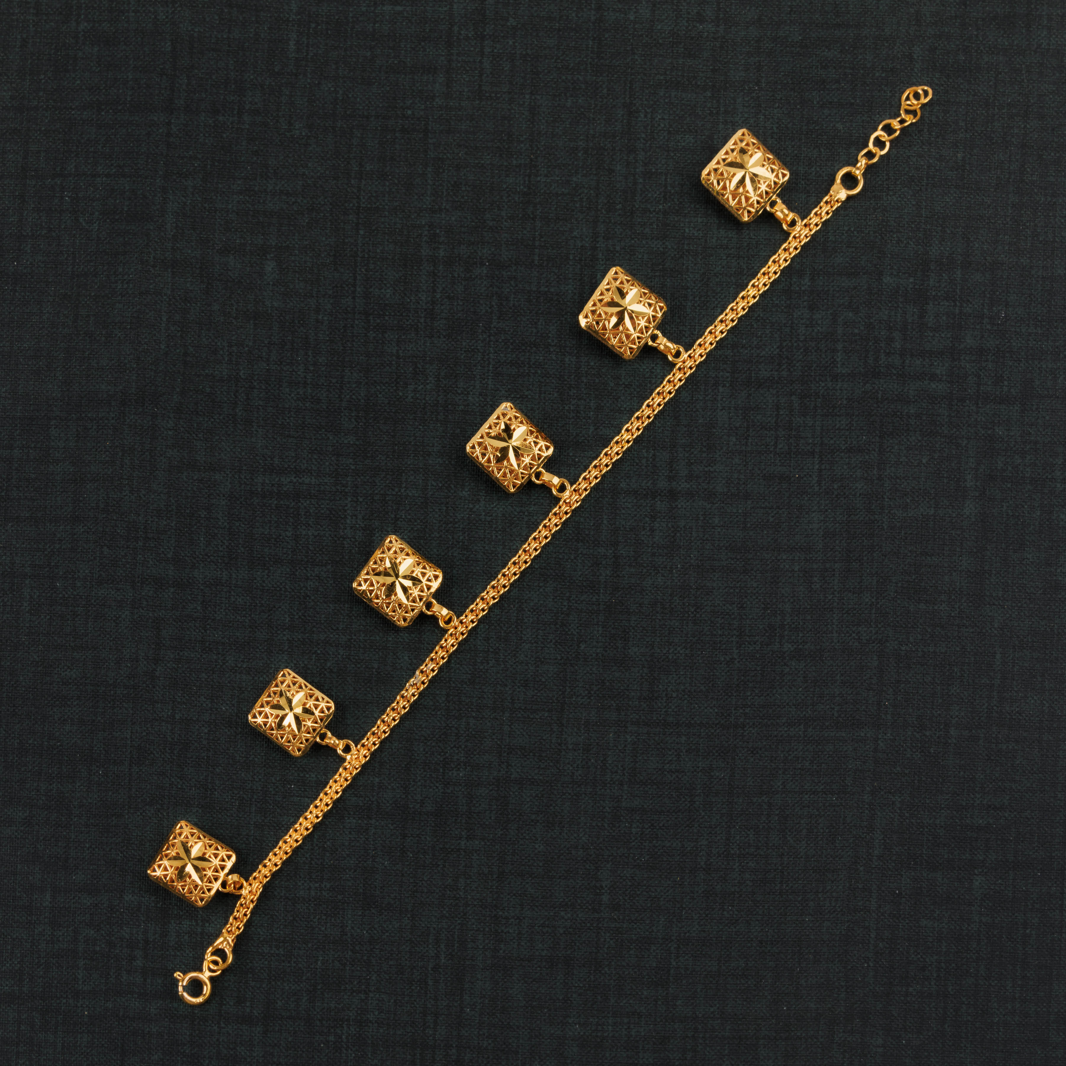 سوار مربع (D3) - Silver 925 و Gold Plated