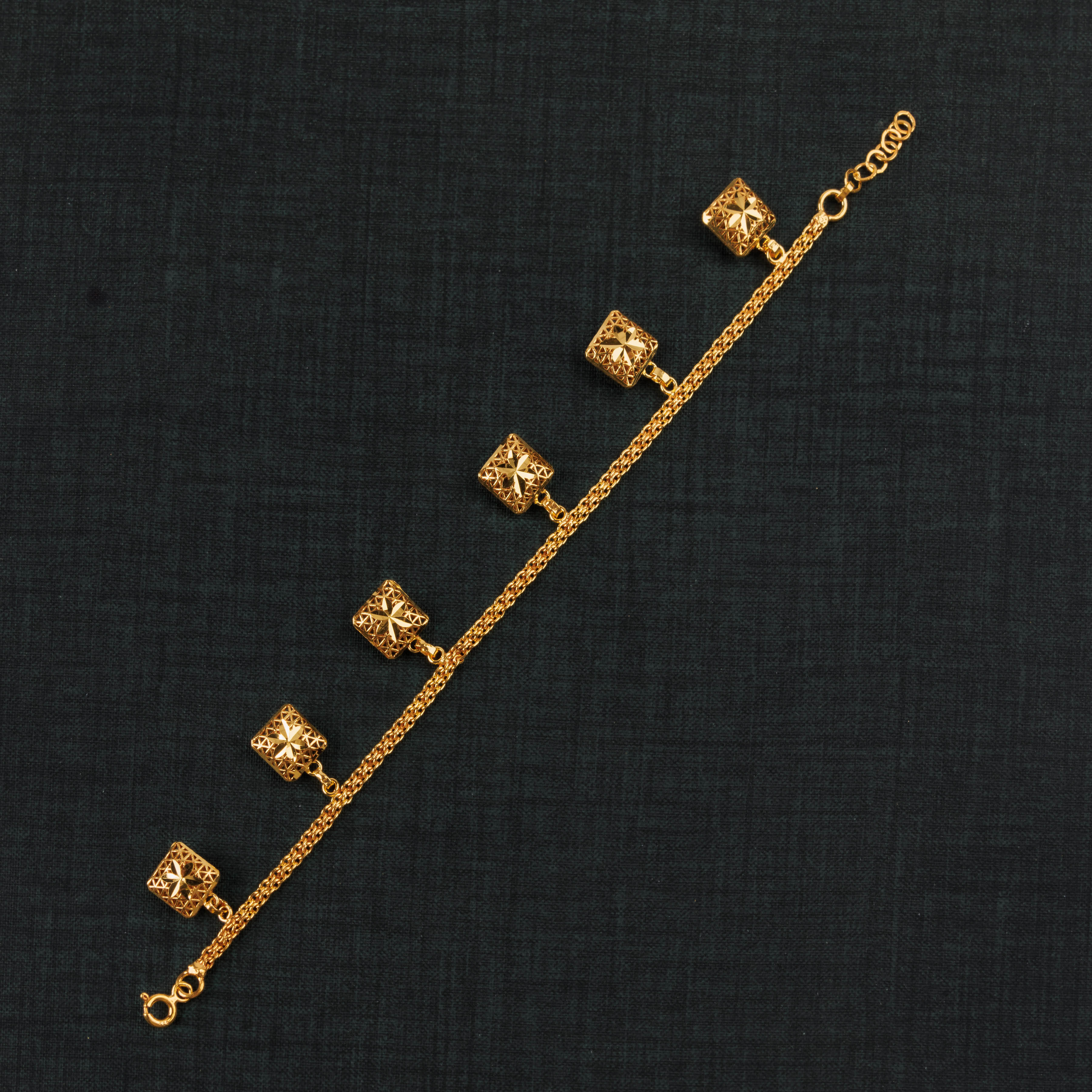 سوار مربع (D2) - Silver 925 و Gold Plated