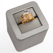 حلقة الكريستال (D2) - Silver 925 و Gold Plated