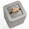 Crystal Ring (D5) - Silver 925 & Gold Plated