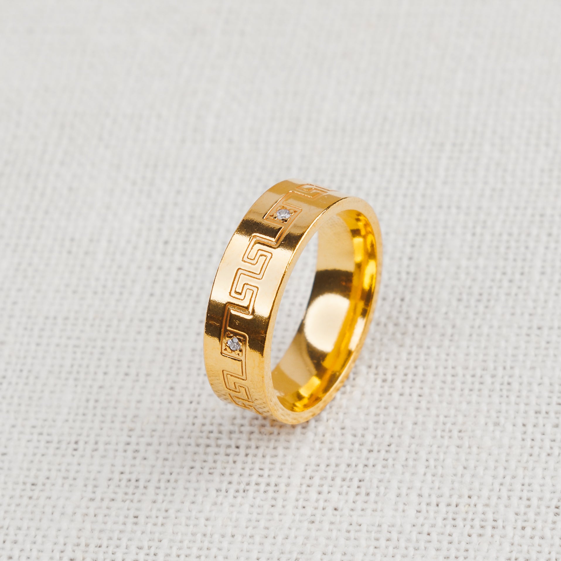 Zircon Band/Dabla (D7) - Silver 925 & Gold Plated