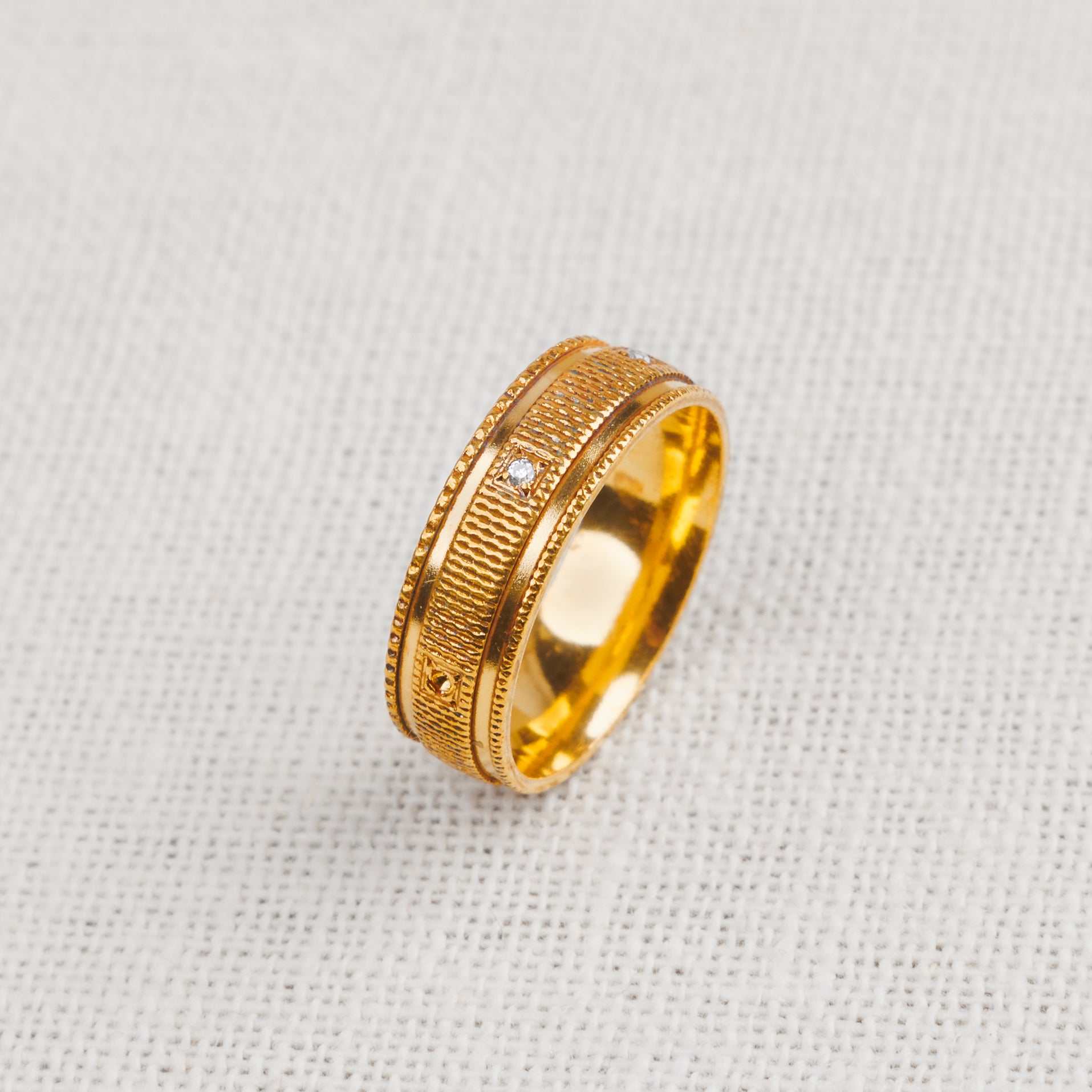 Zircon Band/Dabla (D6) - Silver 925 & Gold Plated