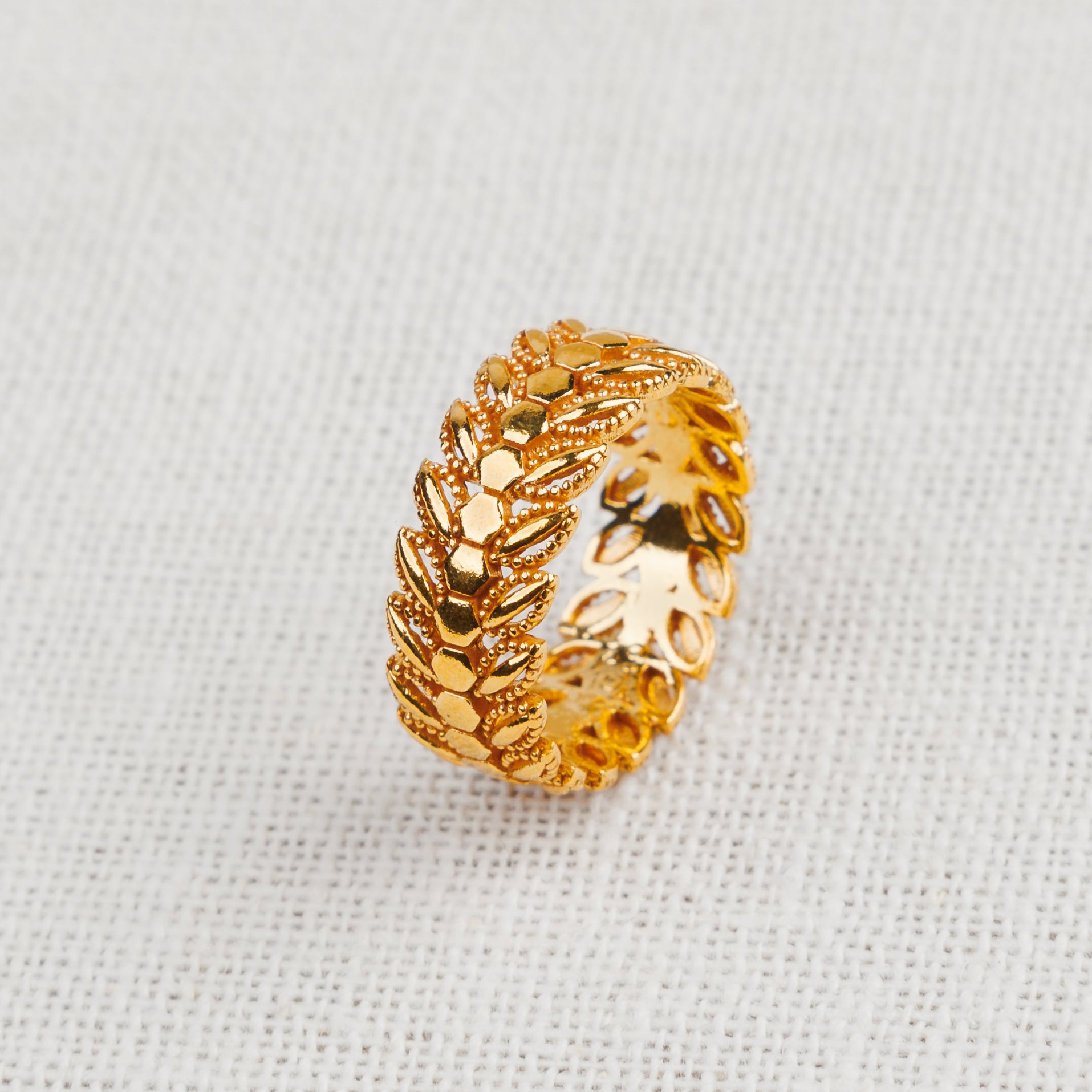 Leaf Band / Dabla (D1) - Silver 925 & Gold Plated