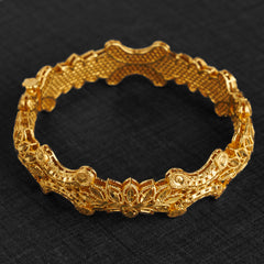Casting Kada Bangle 25 - 925 Silver & 24K Gold Plated