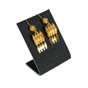 أقراط نمط الإماراتية (D3) - Silver 925 و Gold Plated
