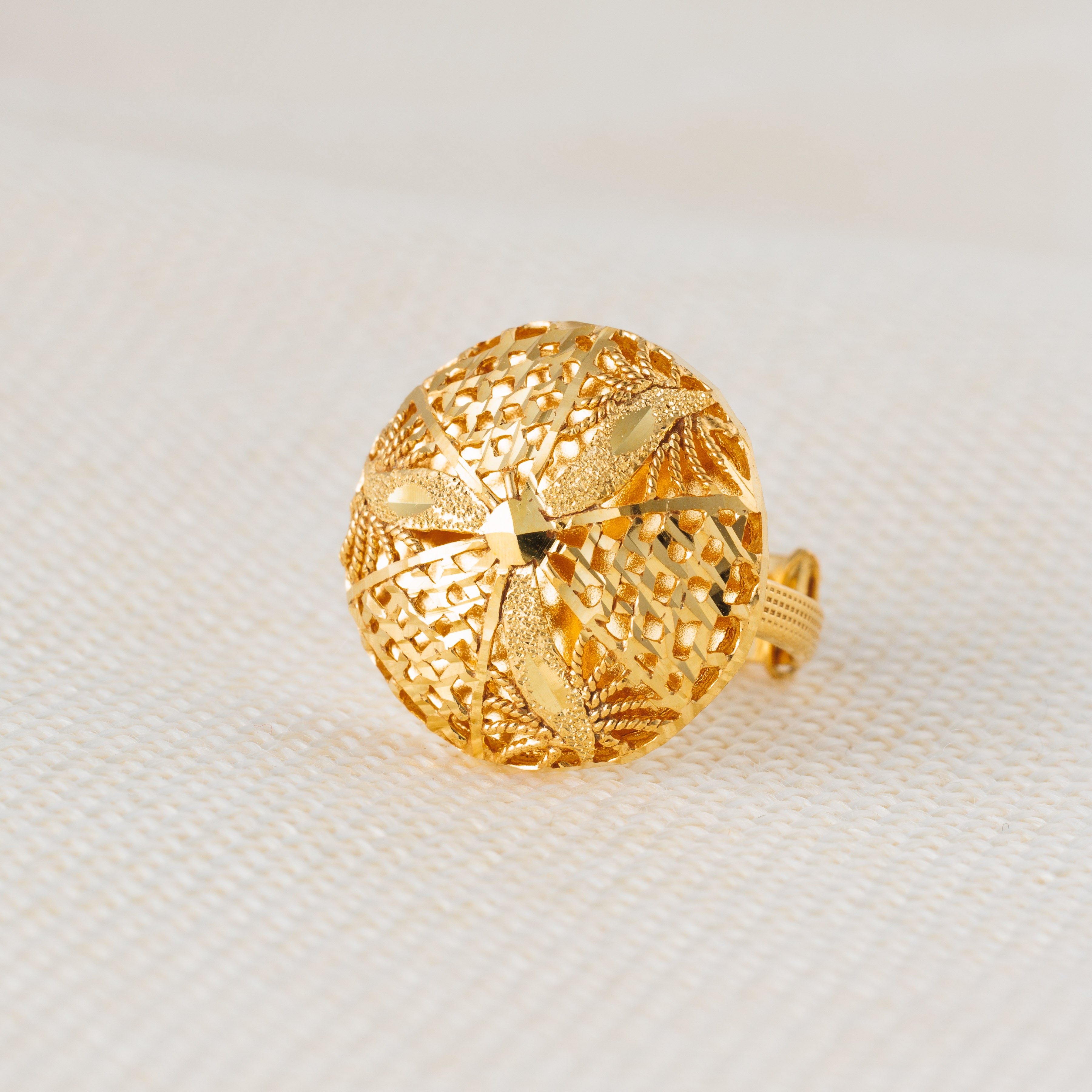 الخاتم التقليدي (D95) - Silver 925 و Gold Plated
