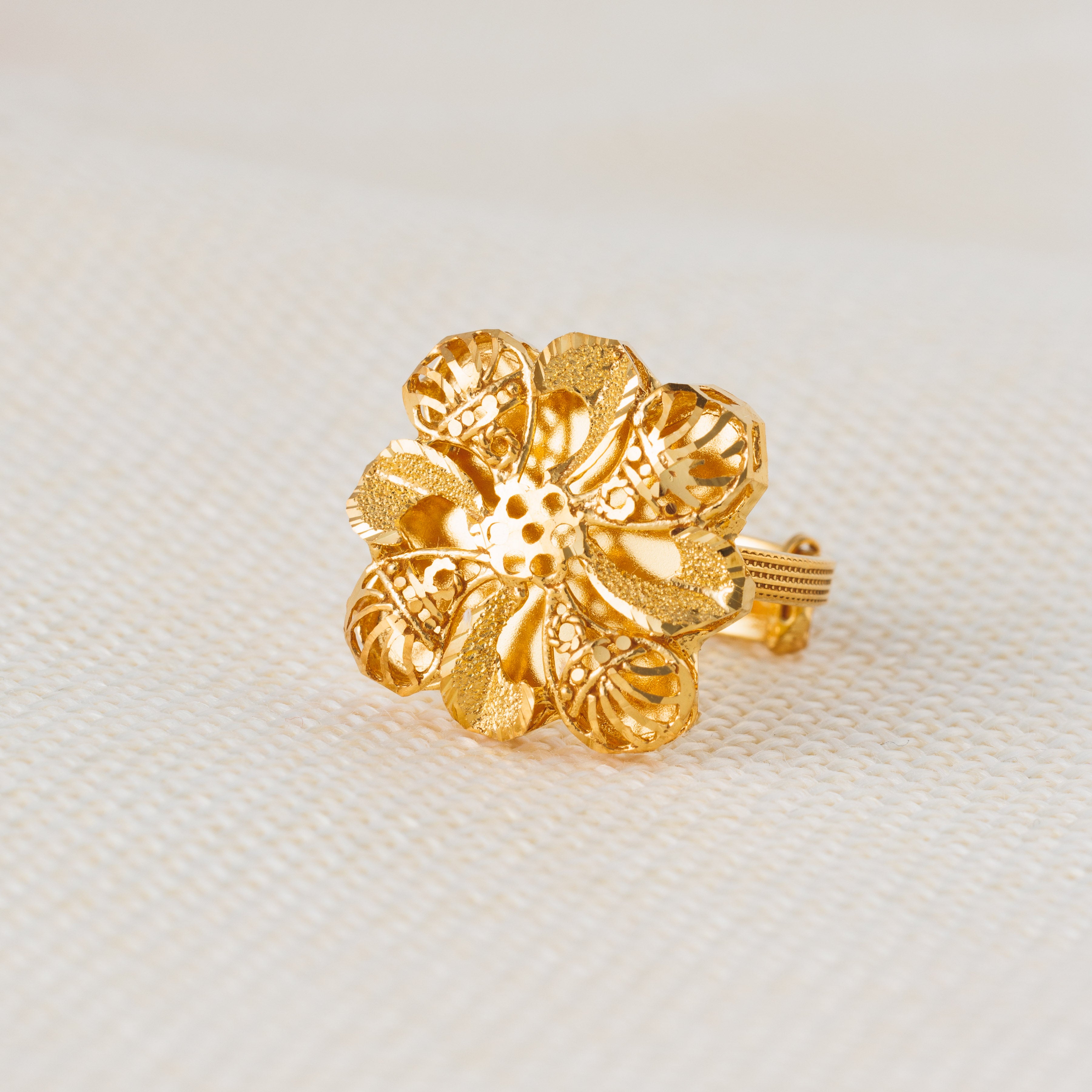 الخاتم التقليدي (D90) - Silver 925 و Gold Plated