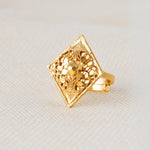 Traditional Ring (142) - Silver 925 & Gold Plated