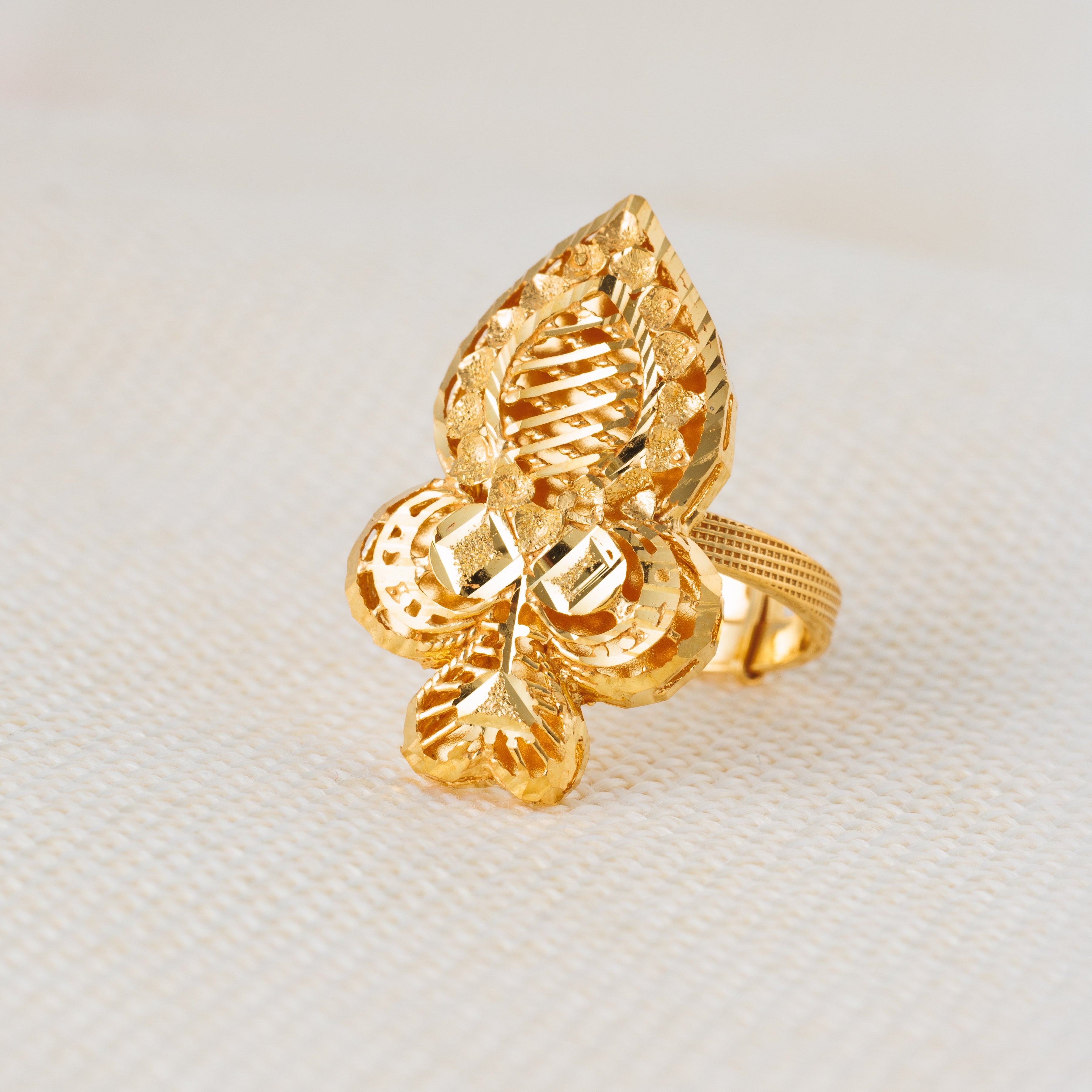 الخاتم التقليدي (D66) - Silver 925 و Gold Plated