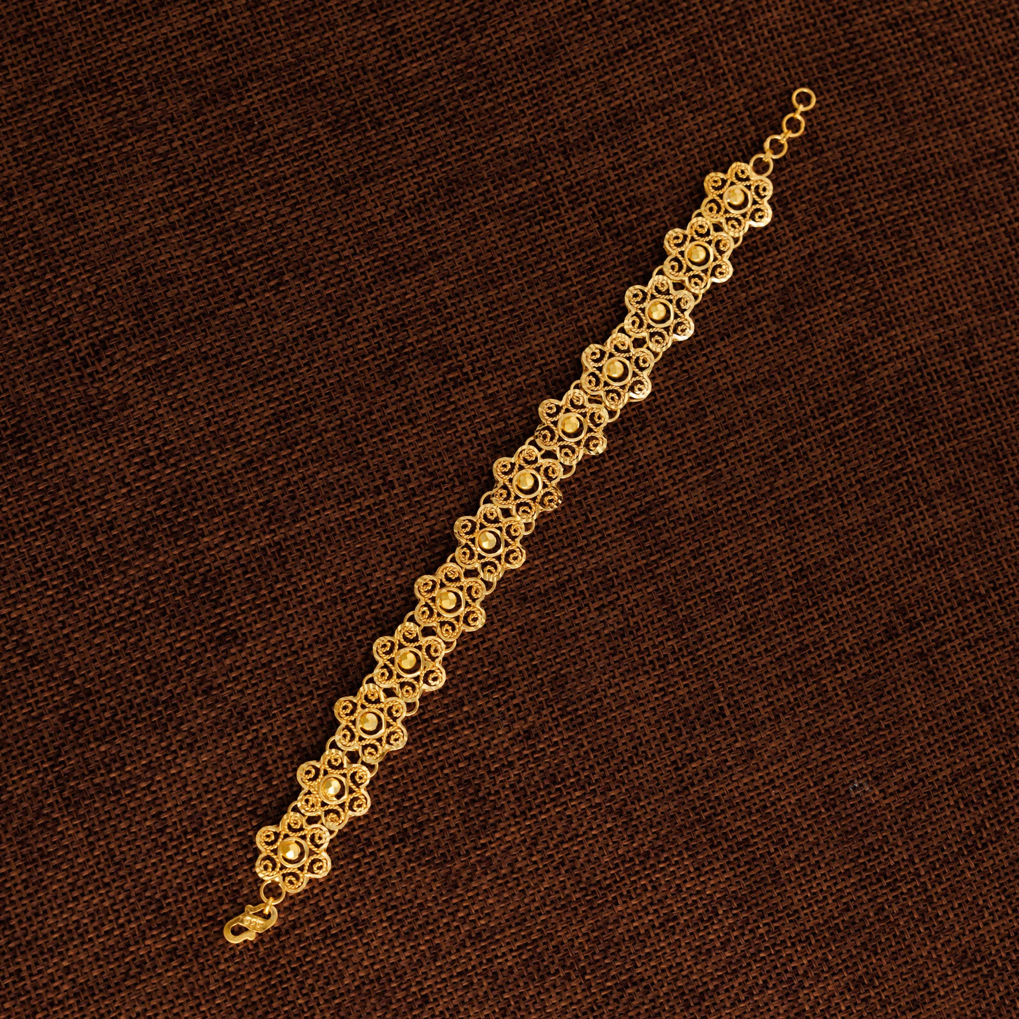 Casting Bracelet (D11) - Silver 925 & Gold Plated