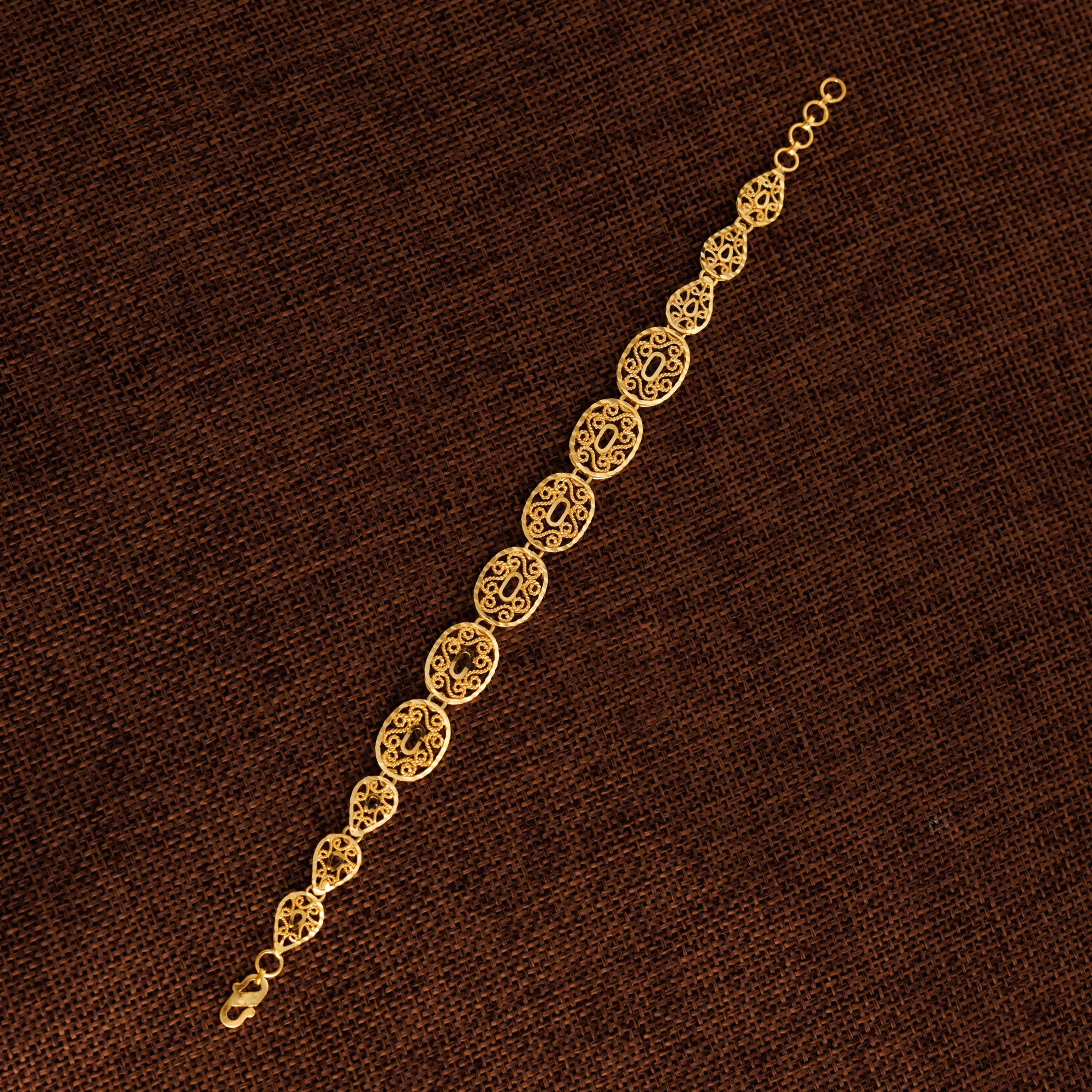 Casting Bracelet (D35) - Silver 925 & Gold Plated