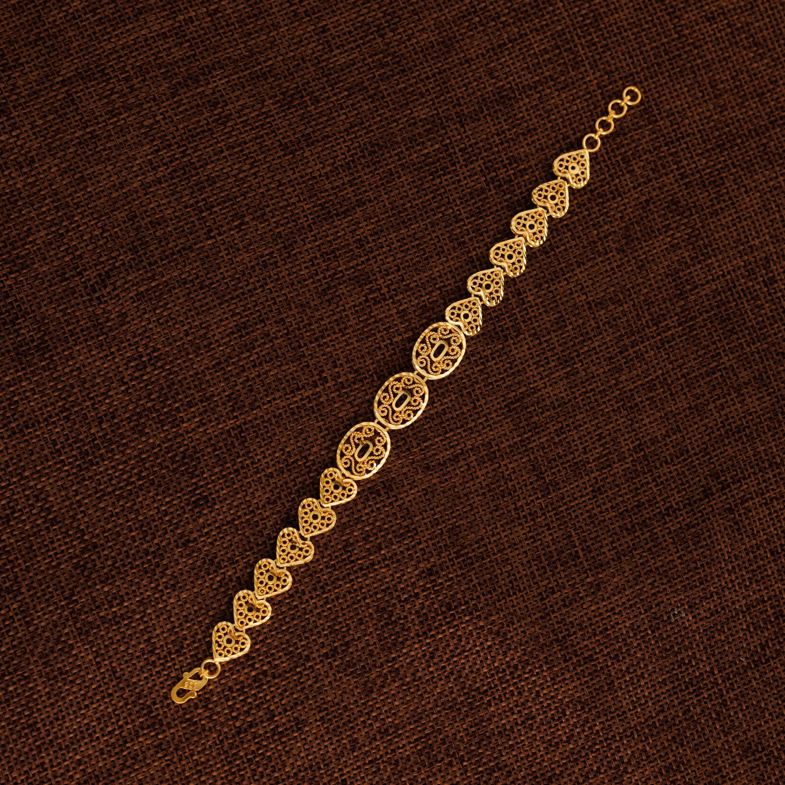 Casting Bracelet (D47) - Silver 925 & Gold Plated