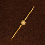 Clover Bracelet with Beads (D1) - Silver 925 & Gold Plated