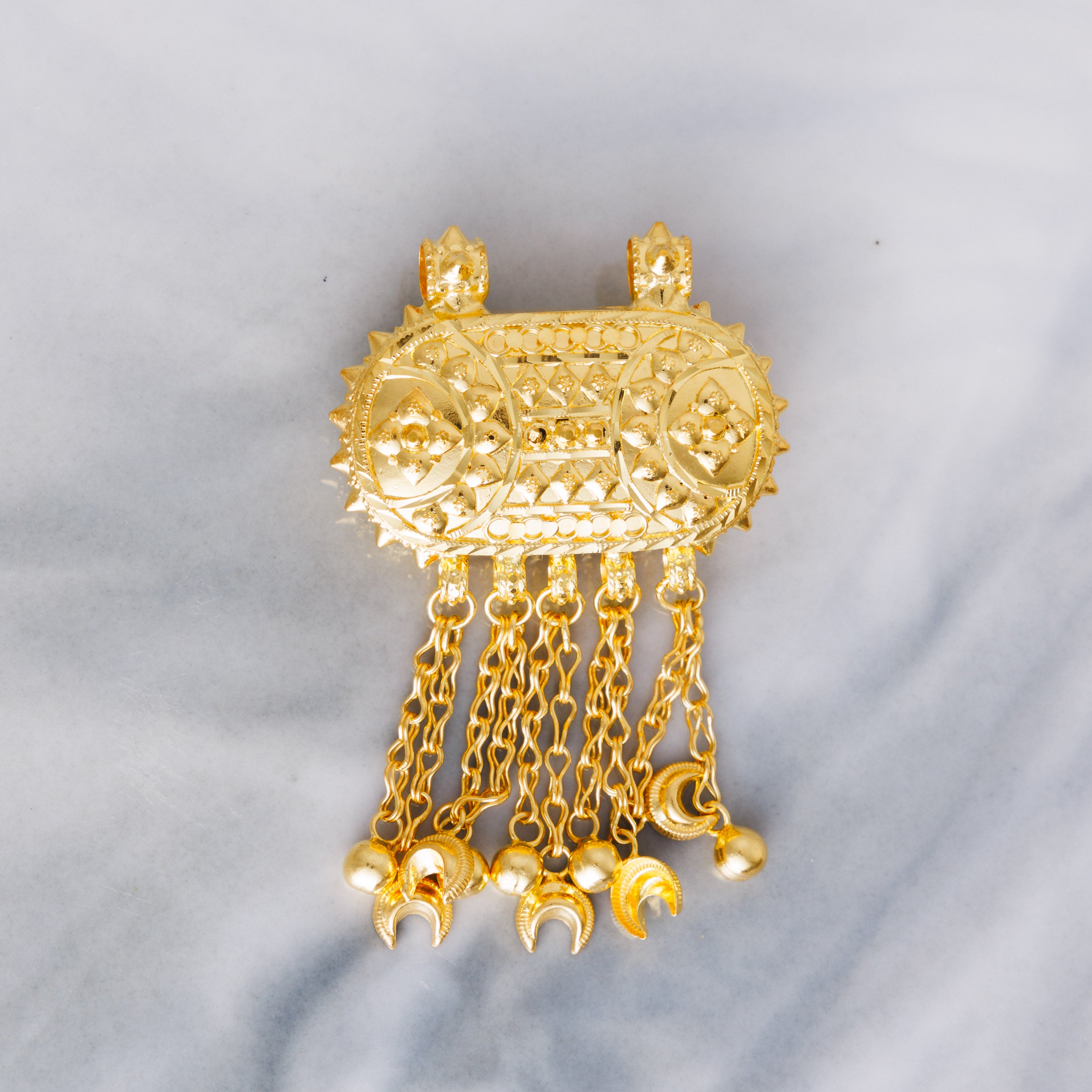 قلادة Hirz التقليدية (D4) - Silver 925 و Gold Plated