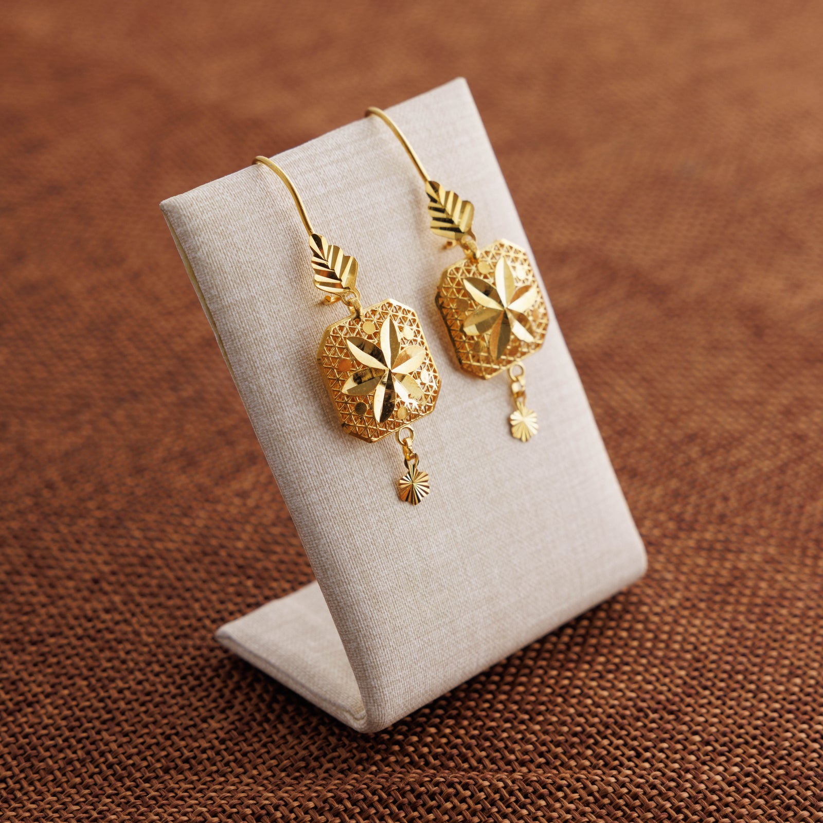 Frame Earrings (D1) - Silver 925 & Gold Plated