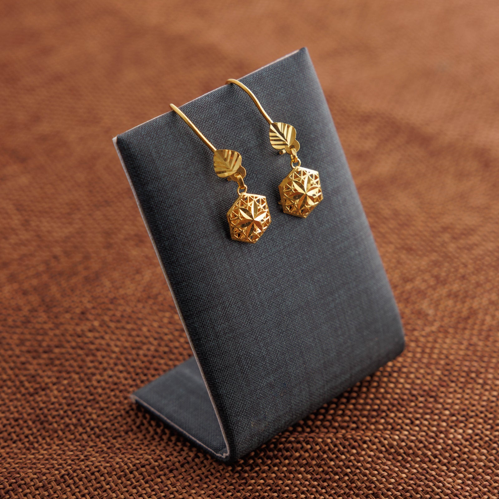 Kid's Hexa Earrings (D1) - Silver 925 & Gold Plated