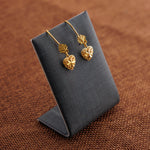 Kid's Heart Earrings (D1) - Silver 925 & Gold Plated