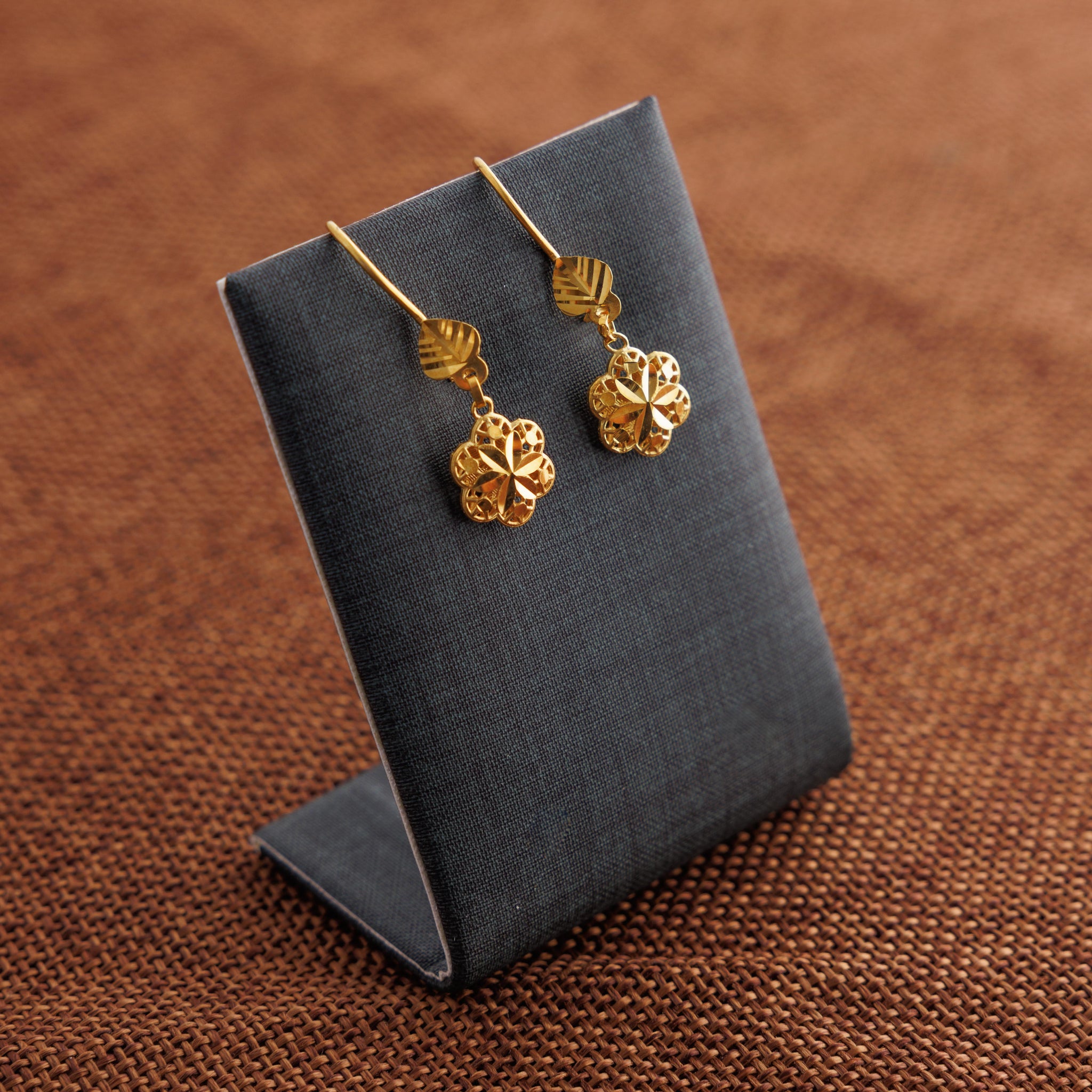 Kid's Clover Earrings (D1) - Silver 925 & Gold Plated