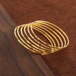 Laser Bangle (KD4) - Silver 925 & Gold Plated